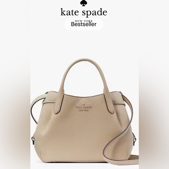 NWT Kate Spade Pebbled Leather Large Dumpling 🥟 Bag in Light Sand - Picture 10 of 14